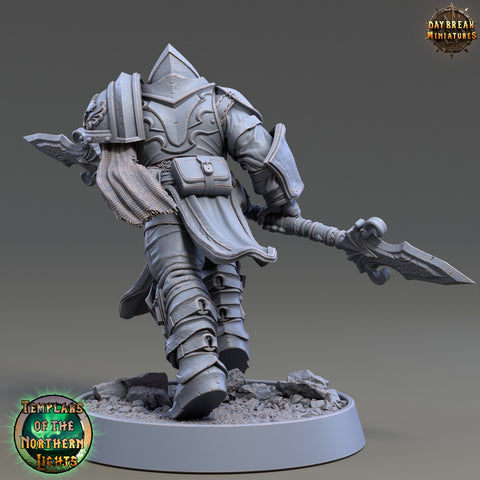 Oath of Devotion Paladin, Fighter | 28mm, 32mm, 54mm, 75mm Scales | 100mm Tall | Dungeons and Dragons | Pathfinder | Daybreak Miniatures