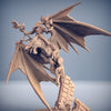 Dragonborn Wizard Sorcerer, Battle Mage mounted on Dragon | 28mm, 32mm, 54mm, 75mm Scale Resin| Dungeons and Dragons 5E | Pathfinder |