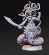 Medusa sexy monstrosity Miniature DnD 5e 3d printed model | 28mm,32mm, 75mm Scale | Unpainted resin Figurine mini D&D