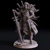 Fighter Battle Master.Sword Collector | Dungeons and Dragons 28mm, 32mm,75mm Scales also 160mm Statue |Pathfinder |Unpainted Flesh of Gods