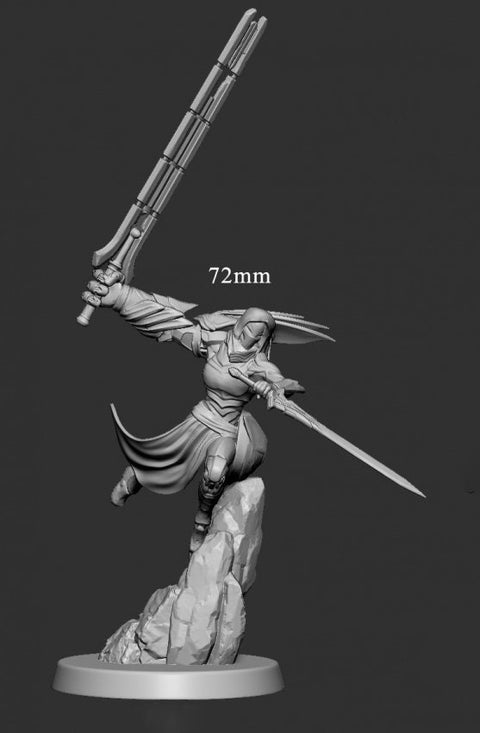 Warforged Fighter Ranger PC NPC , Nimblewright Construct | 28mm, 32mm, 75mm Scale | Dungeons and Dragons | Pathfinder | Mini Monster Mayhem