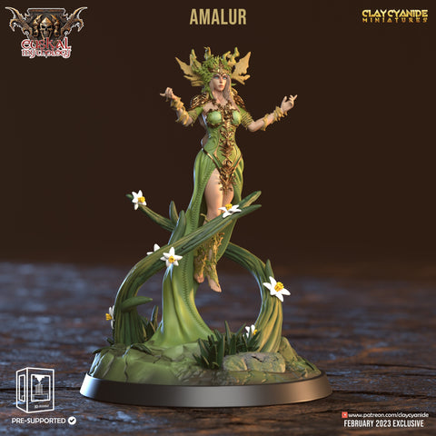 Female Human Druid Circle of Land Forest, Sorcerer| 28mm, 32mm, 54mm, 75mm,100mm Scale Resin Miniature | Dungeons and Dragons | Pathfinder |