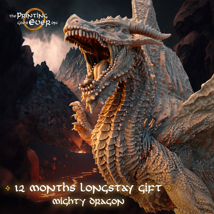 Great Wyrm Dragon miniature 313mm(12.32 Inches) Gargantuan | Also in Ancient, Mature, Young Sizes | Dragon Statue  | Dungeons and Dragons 5e