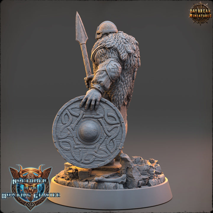 Viking Human Ranger Fighter PC NPC | 28mm, 32mm, 54mm, 75mm Scales 100mm Tall | Dungeons and Dragons | Pathfinder | Daybreak Miniatures
