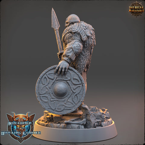 Viking Human Ranger Fighter PC NPC | 28mm, 32mm, 54mm, 75mm Scales 100mm Tall | Dungeons and Dragons | Pathfinder | Daybreak Miniatures