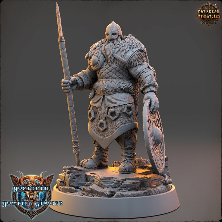 Viking Human Ranger Fighter PC NPC | 28mm, 32mm, 54mm, 75mm Scales 100mm Tall | Dungeons and Dragons | Pathfinder | Daybreak Miniatures