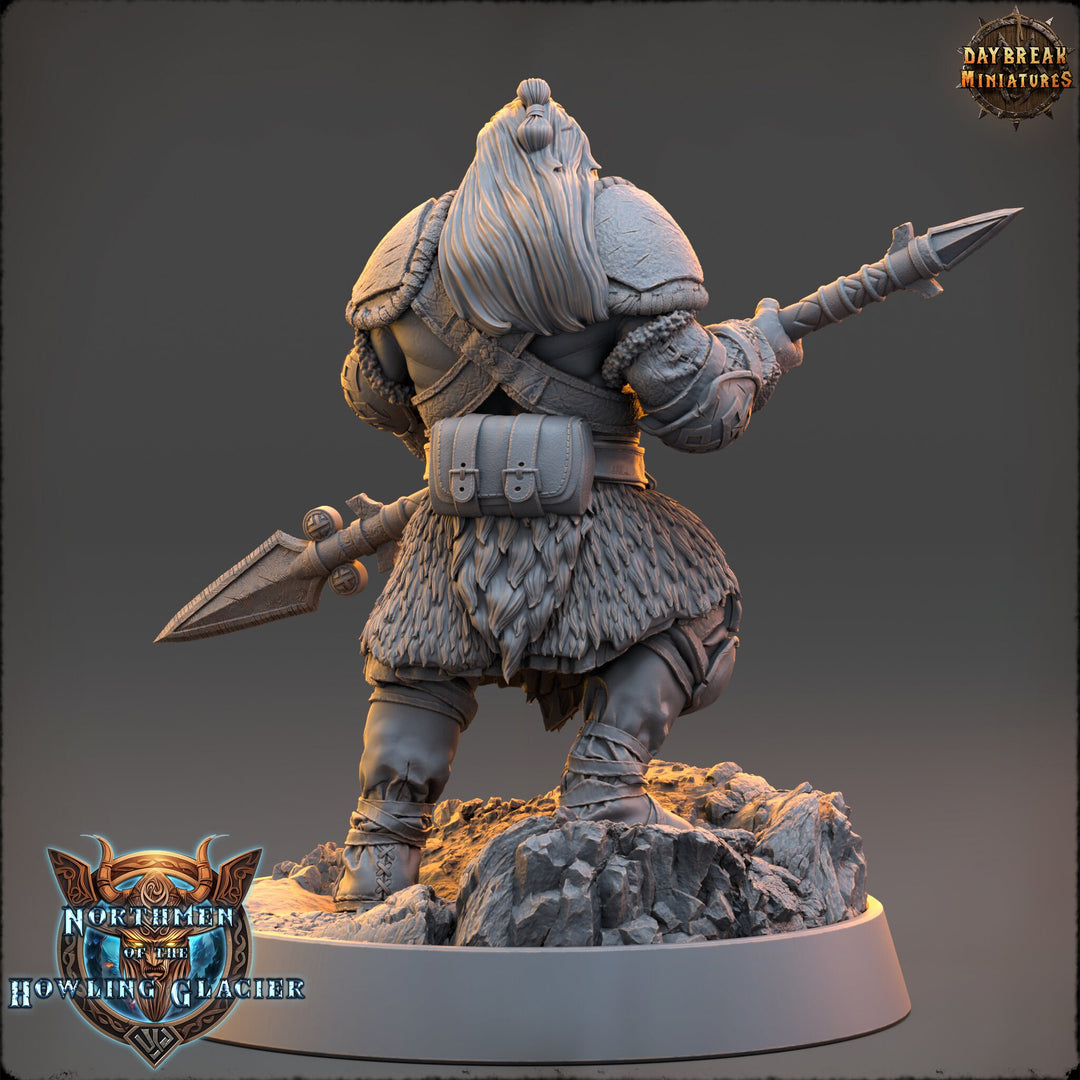 Viking Human Ranger Fighter PC NPC | 28mm, 32mm, 54mm, 75mm Scales 100mm Tall | Dungeons and Dragons | Pathfinder | Daybreak Miniatures