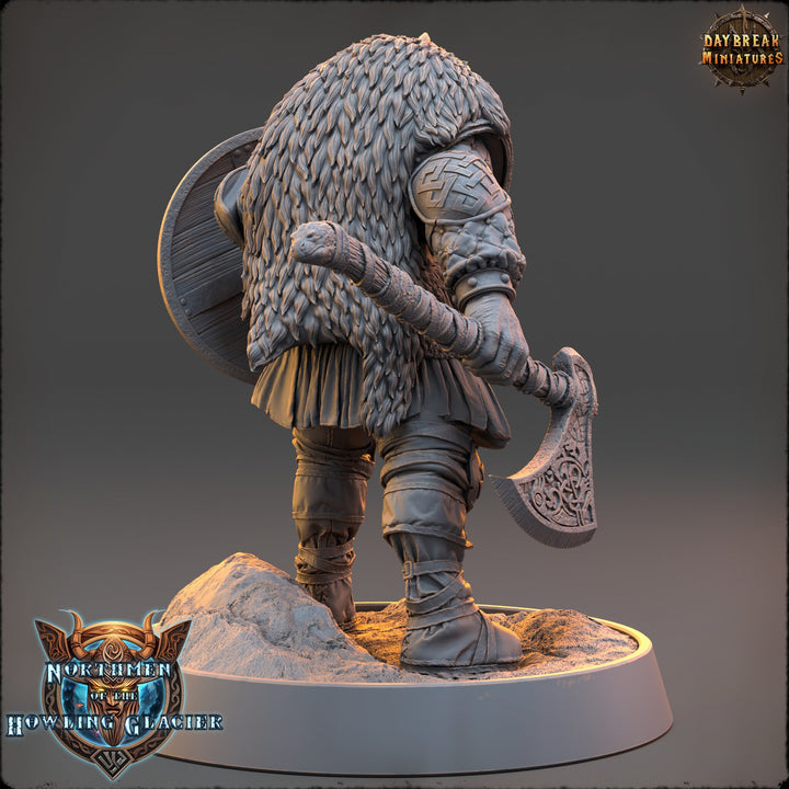 Viking Human Ranger Fighter PC NPC | 28mm, 32mm, 54mm, 75mm Scales 100mm Tall | Dungeons and Dragons | Pathfinder | Daybreak Miniatures