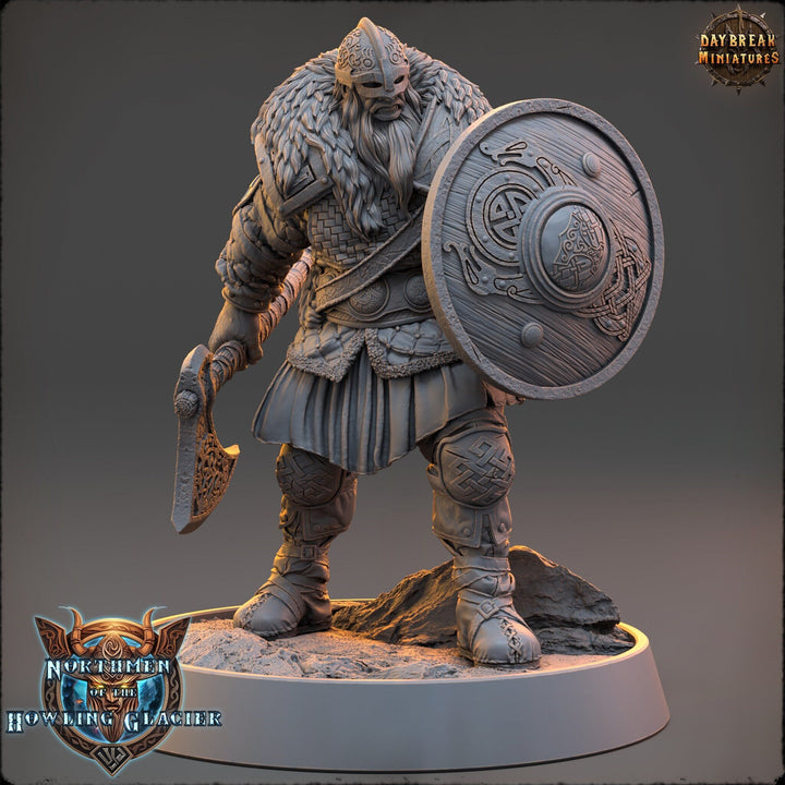 Viking Human Ranger Fighter PC NPC | 28mm, 32mm, 54mm, 75mm Scales 100mm Tall | Dungeons and Dragons | Pathfinder | Daybreak Miniatures