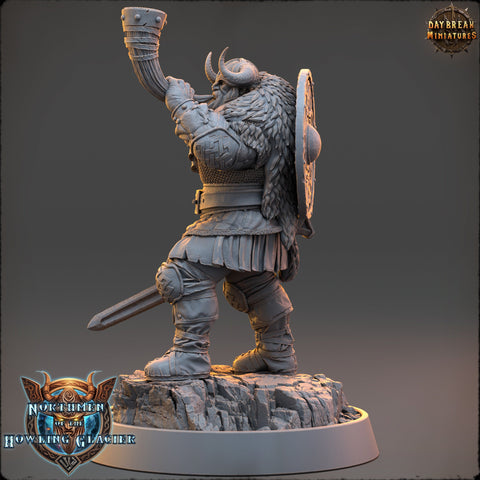 Viking Human Ranger Fighter PC NPC | 28mm, 32mm, 54mm, 75mm Scales 100mm Tall | Dungeons and Dragons | Pathfinder | Daybreak Miniatures