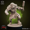 Bugbear Fighter Warrior Barbarian Mace | Scales 28mm,32mm,54mm, 75mm | Megaboss | Dungeons and Dragons |Pathfinder | Mammoth Factory