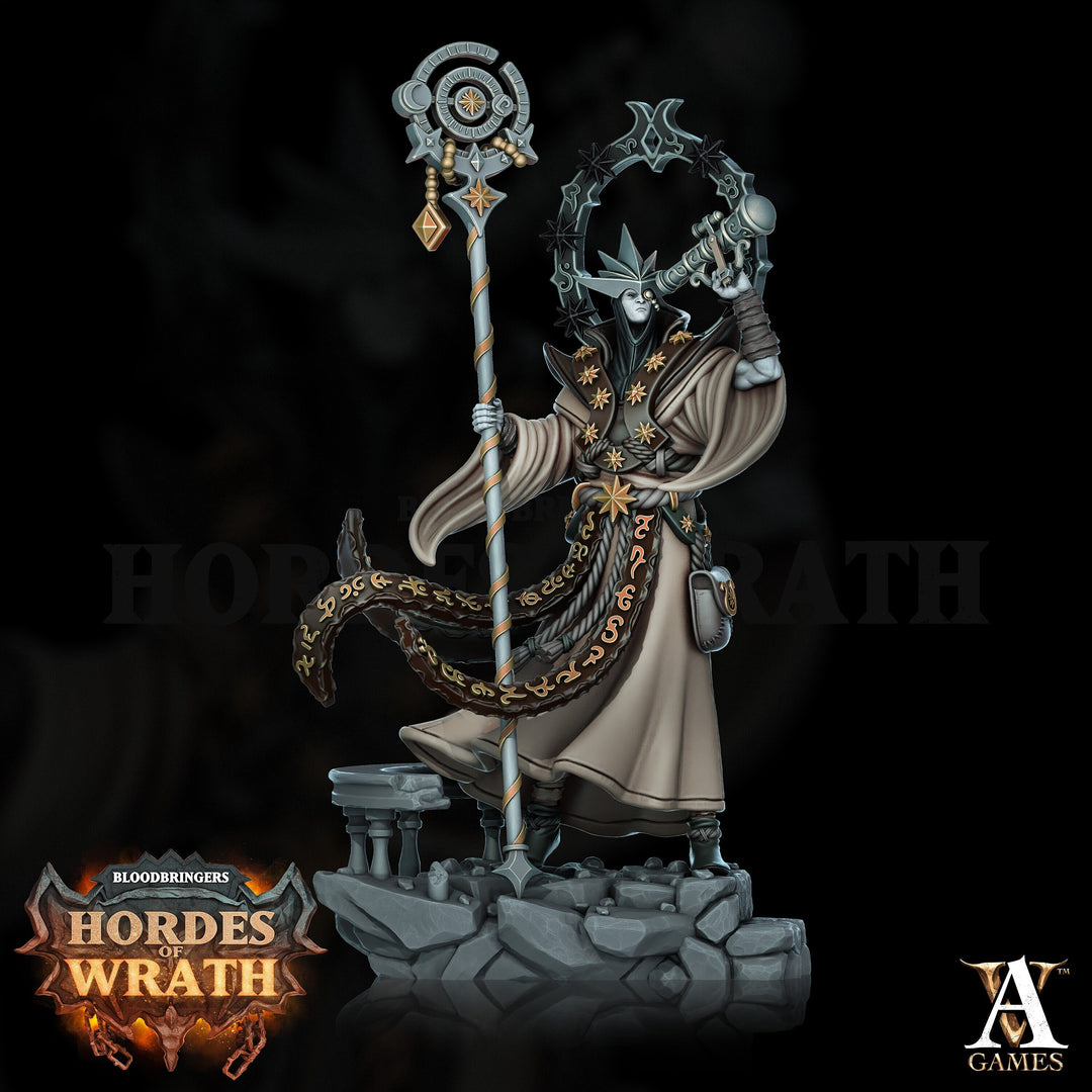 Human Wizard Sorcerer Warlock  | 28mm, 32mm, 54mm, 75mm, 100m, Scales | Dungeons and Dragons | Pathfinder Battle Wizard | Archvillain Games