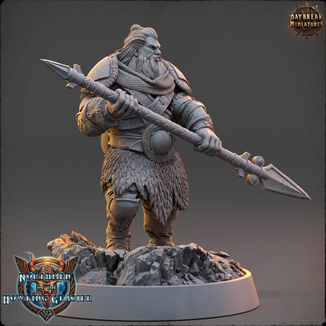 Viking Human Ranger Fighter PC NPC | 28mm, 32mm, 54mm, 75mm Scales 100mm Tall | Dungeons and Dragons | Pathfinder | Daybreak Miniatures