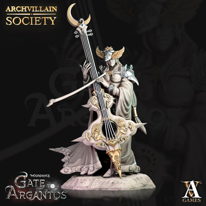 Moon Elf Bard, Eladrin Unpainted resin PC, NPC | 28mm, 32mm,54mm,75mm,100mm Scales | Dungeons and Dragons 5e |Pathfinder |Archvillain Games