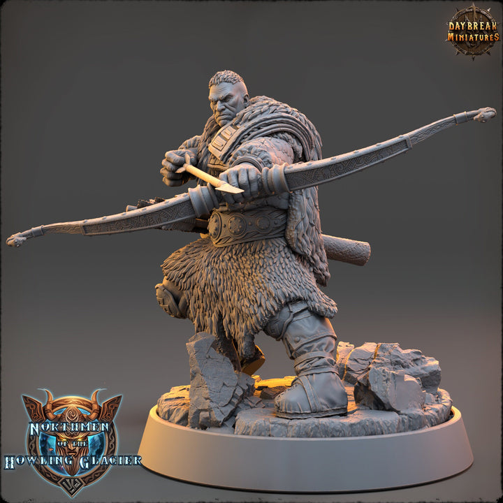 Human Ranger Fighter Sharpshooter PC NPC | 28mm, 32mm, 54mm, 75mm Scales 100mm Tall | Dungeons and Dragons |Pathfinder | Daybreak Miniatures