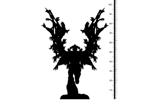 Celestial Fallen Angel Demon | 28mm, 32 mm, 54mm, 75mm Scale |  Resin Miniature | Dungeons and Dragons | Pathfinder | D&D 5e | Clay Cyanide