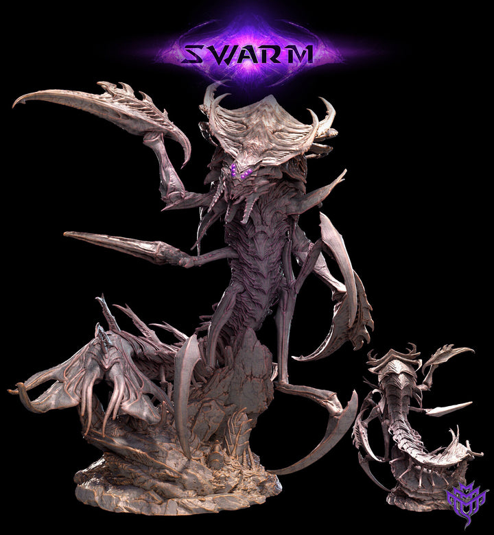 Insectoid Terralisk Sci-Fi or D&amp;D miniature | Sizes 40mm, 50mm,60mm, 75mm Base Size | Dungeons and Dragons | Pathfinder |Mini Monster Mayhem