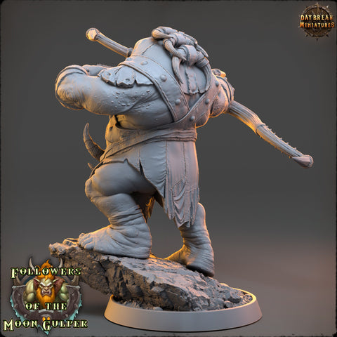 Ogre, Hill Giant with Bow 28mm & 32mm Scale | Large Dungeons and Dragons Monster | Pathfinder Oger | Daybreak Miniatures | Tabletop RPG |