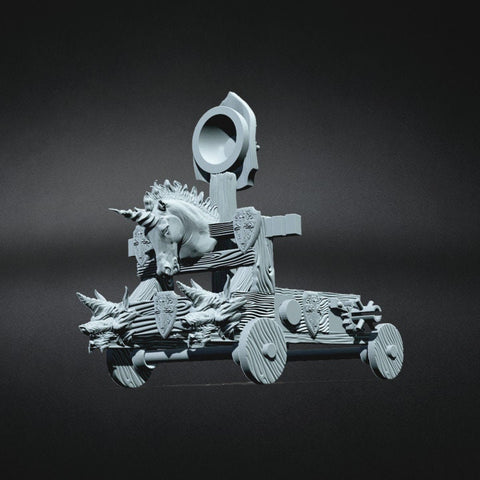 Large Functional Catapult (2 versions) miniature Prop | 28mm, 32mm Scales| Dungeons and Dragons 5e Miniatures | Pathfinder | Figurine DnD |