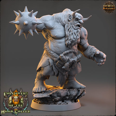 Ogre, Hill Giant Hand Morningstar 28mm & 32mm Scale | Dungeons and Dragons Monster | Pathfinder Oger | Daybreak Miniatures | Tabletop RPG |