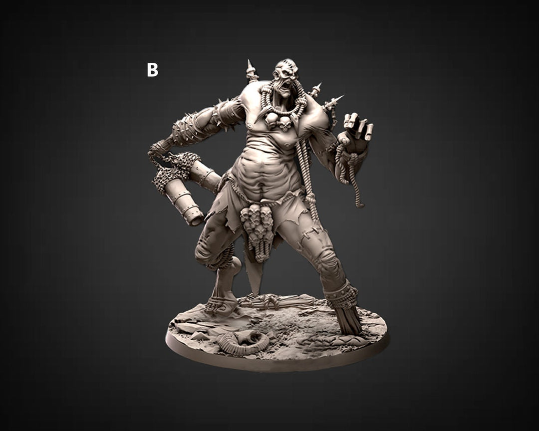 Hill Giant, Oger | 28mm &amp; 32mm Scale | 90mm Tall (32mm scale)| Dungeons and Dragons | Pathfinder Oger | Daybreak Miniatures | Tabletop RPG |