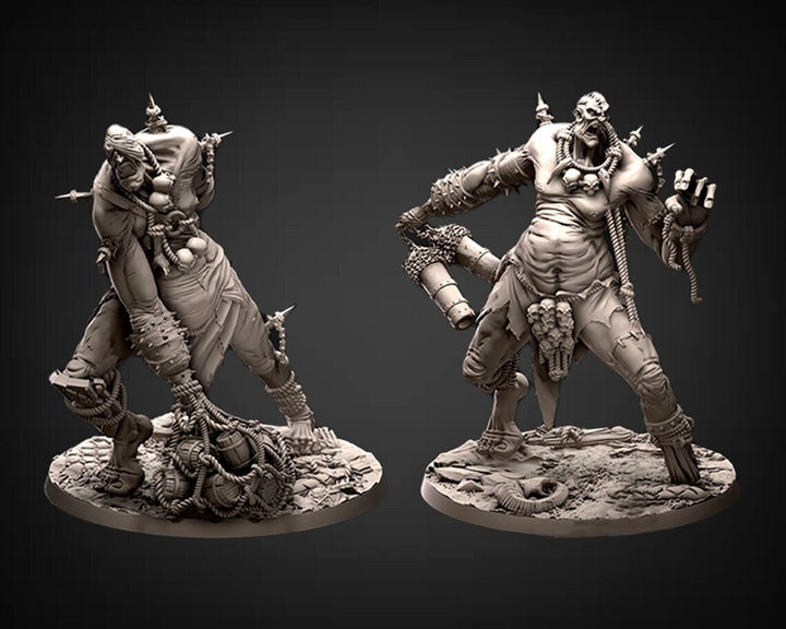 Hill Giant, Oger | 28mm &amp; 32mm Scale | 90mm Tall (32mm scale)| Dungeons and Dragons | Pathfinder Oger | Daybreak Miniatures | Tabletop RPG |