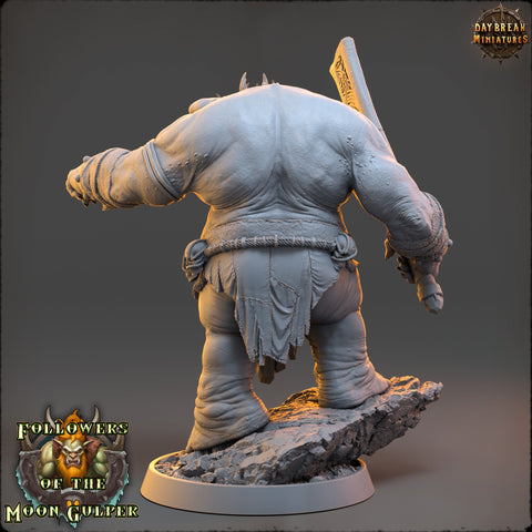 Two Headed Ogre, Also in Ettin size | 28mm & 32mm Scale | Dungeons and Dragons | Pathfinder Oger | Daybreak Miniatures | Tabletop RPG |