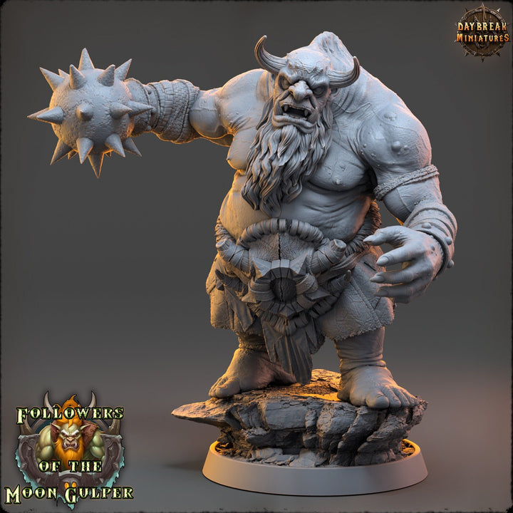 Ogre, Hill Giant Hand Morningstar 28mm &amp; 32mm Scale | Dungeons and Dragons Monster | Pathfinder Oger | Daybreak Miniatures | Tabletop RPG |