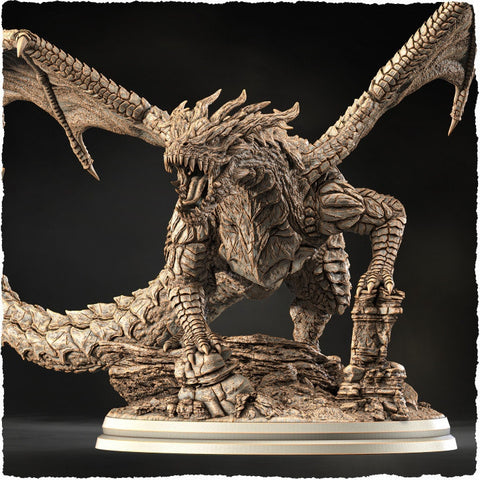 Chromatic Red Dragon (4 sizes) D&D Miniature | 250mm Long, 225mm Wing Span | Resin Dragon Statue | Figurine | Dungeons and Dragons 5e
