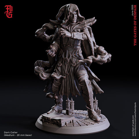 Necromancer, Wizard, Warlock, Sorcerer | 28mm, 32mm,54mm,75mm,100mm Scales | Player Character Mini D&D5e Pathfinder Figurine |Flesh of Gods