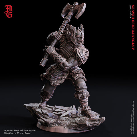 Fighter, Ranger PC / NPC | 28mm, 32mm,54mm75mm,100mm Scales | Player Character Mini- Minis -D&D 5e Pathfinder Figurine | Flesh of Gods