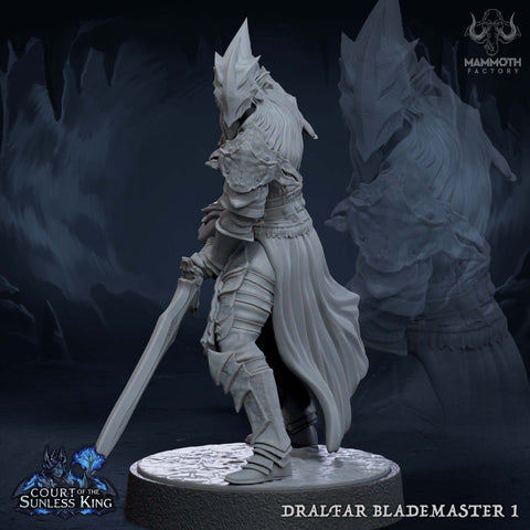 Dark Elf Fighter Ranger PC / NPC Unpainted | 28mm,32mm,54mm,75mm,100mm Scale | Resin Dungeons and Dragons D&D 5e | Pathfinder |