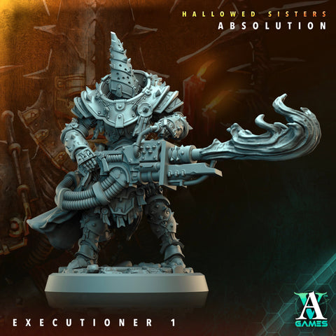 Sci-Fi Miniature Crownthorn Hallowed Sisters Absolution | 28mm,32mm, 54mm, 75mm,100mm Scales | Resin Mini | Archvillain Games
