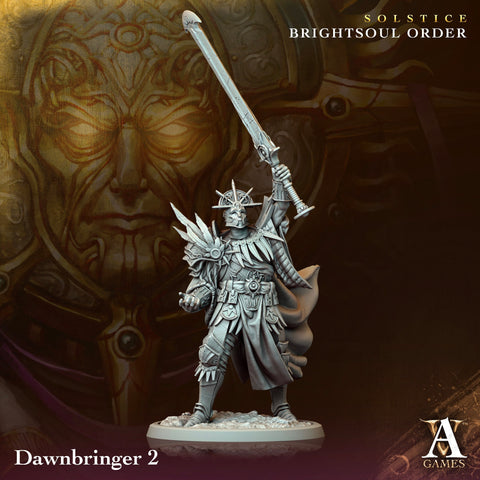 Goliath Paladin Cleric Fighter Knight Unpainted Miniature | 28mm, 32mm, 54mm,75mm, 100 Scales | Dungeons and Dragons | Pathfinder