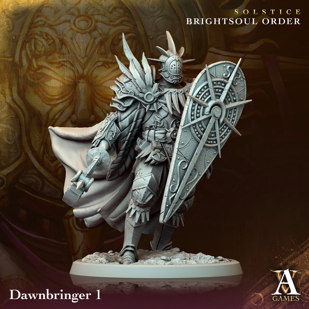 Goliath Paladin Cleric Fighter Knight Unpainted Miniature | 28mm, 32mm, 54mm,75mm, 100 Scales | Dungeons and Dragons | Pathfinder