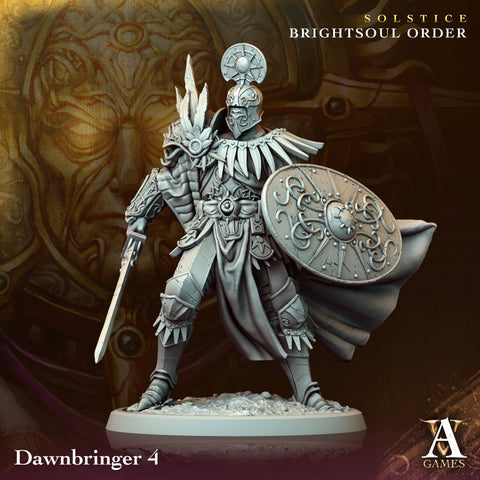 Goliath Paladin Cleric Fighter Knight Unpainted Miniature | 28mm, 32mm, 54mm,75mm, 100 Scales | Dungeons and Dragons | Pathfinder