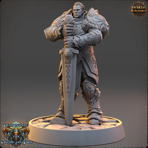 Oath of the Ancients Paladin, Cleric | 28mm, 32mm, 54mm, 75mm Scales | 100mm Tall | Dungeons and Dragons | Pathfinder | Daybreak Miniatures