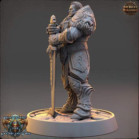 Oath of the Ancients Paladin, Cleric | 28mm, 32mm, 54mm, 75mm Scales | 100mm Tall | Dungeons and Dragons | Pathfinder | Daybreak Miniatures