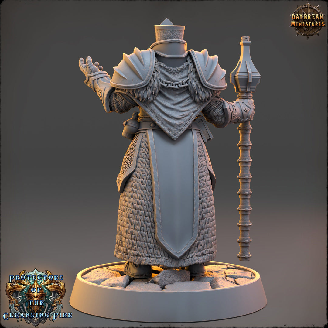 Arcana Domain Cleric, Paladin PC /NPC Unpainted | 28mm,32mm,54mm,75mm,100mm Scales | Dungeons and Dragons | Pathfinder | Daybreak Miniatures