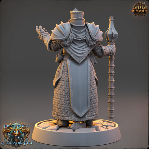 Arcana Domain Cleric, Paladin PC /NPC Unpainted | 28mm,32mm,54mm,75mm,100mm Scales | Dungeons and Dragons | Pathfinder | Daybreak Miniatures